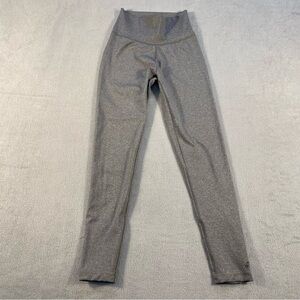 Adidas women’s Heather Gray stretch athletic Leggings, size XS